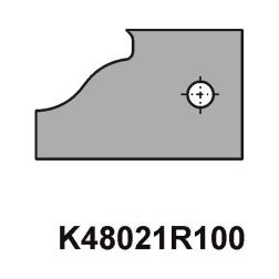 VBD pro sadu fréz na dveře - dlouhý čep K48021R100