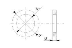 Redukční kroužek 25,4x22,2 x 1,8 (1)