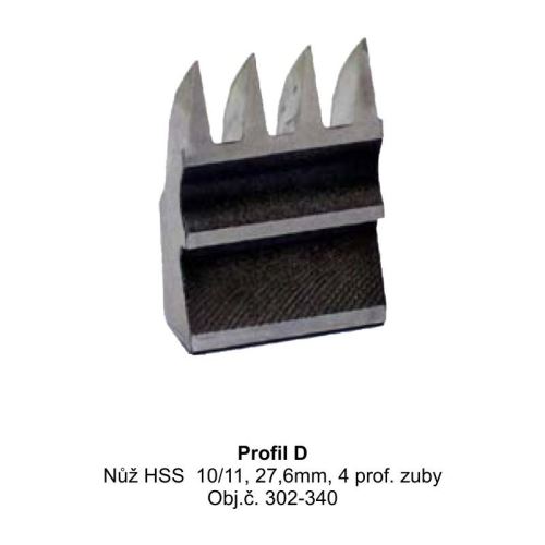 Výměnný nůž HSS do frézy na nekonečný spoj BENMET