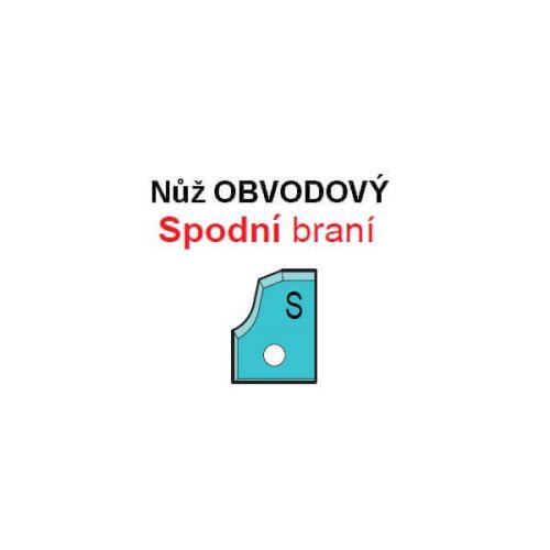 VBD pro frézu na výplně VP-75 Spodní braní
