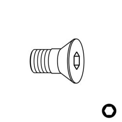 Upínací šroub IMBUS  M6/8x14 se zápustnou hlavou s dříkem