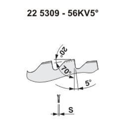 Pilový kotouč na dřevo 5309 - 56KV5° - příčné řezání (1)