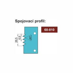 Sada nožů 60-810 do frézovací hlavy B-60, 3 ks