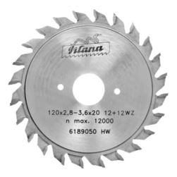 Předřezový kotouč SK skládaný  120x2,8-3,6x20  5393.1  12+12 WZ HP