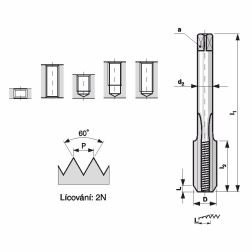 ZÁVITNÍK ruční sadový pro metrický závit ČSN 22 3010 No (1)