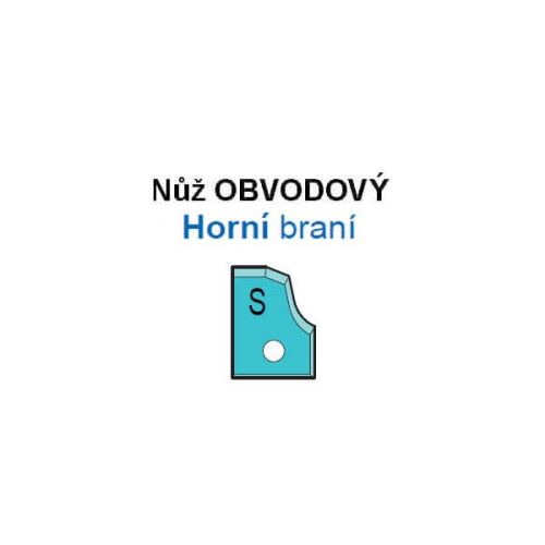 VBD pro frézu na výplně VP-75 Horní braní