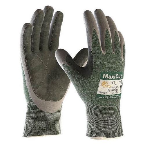 Pracovní rukavice 34-450LP MAXICUT polom,kůže na dlani, protiřez 3