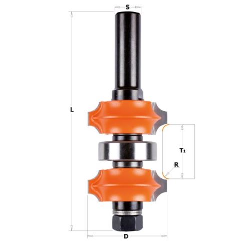 Fréza zaoblovací oboustranná SK R2,0 / R3,0 d=12mm_(1)