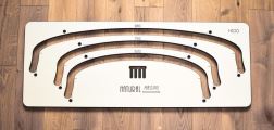 Truhlářská šablona H100 pro vytvoření elipsovitého okraje
