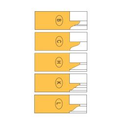 VBD PRO ZMĚNU PROFILU - NÁBYTKOVÁ DVÍŘKA s VBD - 6mm
