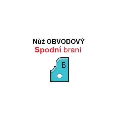 VBD pro frézu na výplně VP-75 Spodní braní