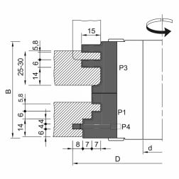 Sada fréz na obložkové zárubně s VBD 140x75,5x30  2z, 49104, pro těsnění 14mm (1)