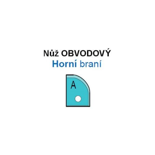 VBD pro frézu na výplně VP-75 Horní braní