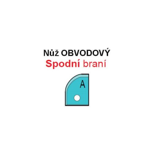 VBD pro frézu na výplně VP-75 Spodní braní