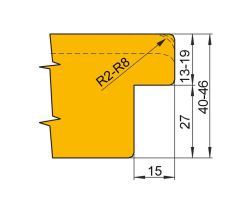 Sada fréz na vnější profil dveří s VBD 186x58x30 (2)