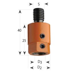 CMT F302 - UPÍNACÍ POUZDRO S ROVNOU DOSEDACÍ PLOCHOU, M10_(2)