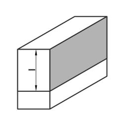 Diamantová fréza ořezávací  12,7x11/45 d=8, Z=2, B12,7 (1)