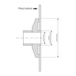 Příruba pevná pro hřídel HOP