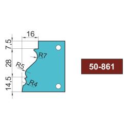 Sada nožů 50-861 do frézovací hlavy B-50, 3 ks
