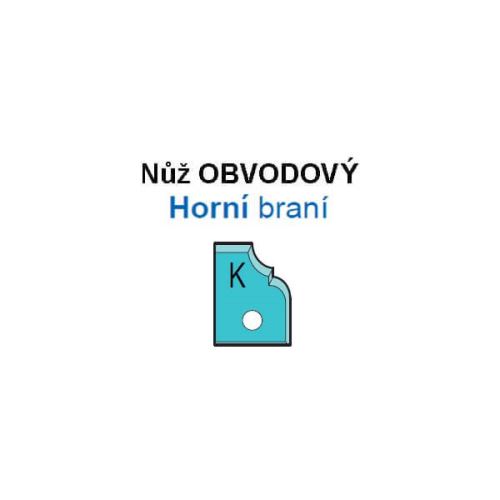 VBD pro frézu na výplně VP-75 Horní braní