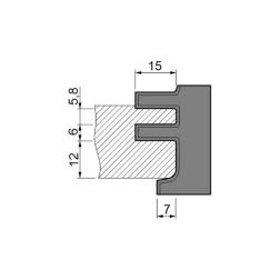 VBD 40,0x29,0x2,0 - 12mm pro sadu na dveřní zárubně 49105