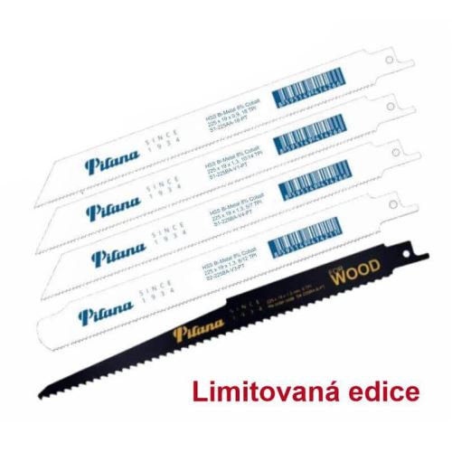 Sada pilových listů do ocasky 225mm na kov a dřevo, (bal.5 ks)