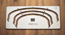 Truhlářská šablona H150 pro vytvoření elipsovitého okraje