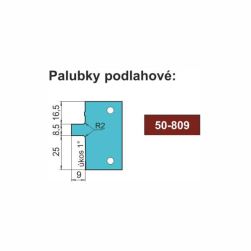 Sada nožů 50-809 do frézovací hlavy B-50, 3 ks
