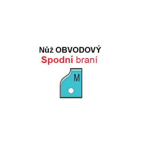 VBD pro frézu na výplně VP-75 Spodní braní