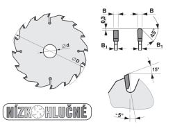 Pilový kotouč SK 5387-11 TFZ N - pro pokosové pily (1) (3)