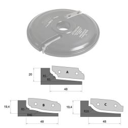 VBD pro frézu na výplně F631