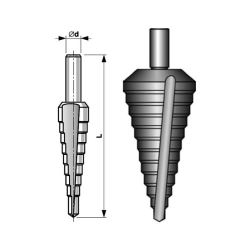 Vrták stupňovitý HSSE   6/24