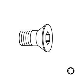 Upínací šroub TORX  M5/5x15   se zápustnou hlavou s dříkem