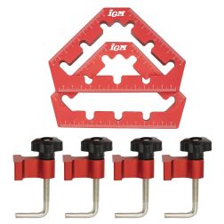 Rohový úhelník 45°/90° se svěrkami Rohový úhelník 45°/90° se svěrkami