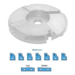 VBD pro frézu na výplně VP-75 Horní braní