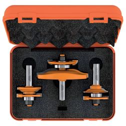 Sada fréz dvířková 3-dílná  Profil C  (T=19-25,0mm)  d=12mm