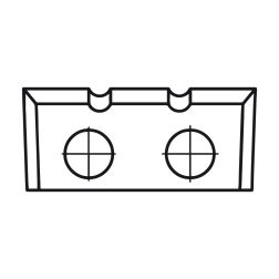 VBD   22,8x7,0x1,5  UNI dvě drážky