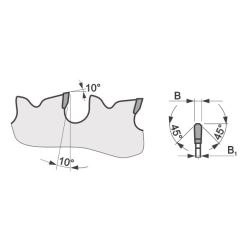 Pilový kotouč SK 5388 TZ GLADIUS - řezání palivového a stavebního dřeva (1)