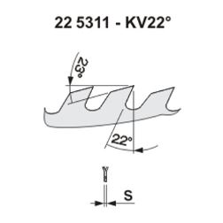 Pilový kotouč na dřevo 5311 - KV22° - podélné řezání (1)