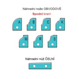 Fréza na výplně s VBD VP-75 šikmý, Spodní braní (3)