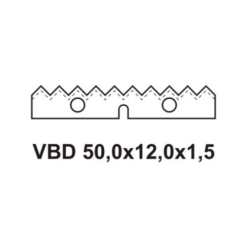 VBD pro frézu spárovací F621 50,0x12,0x1,5