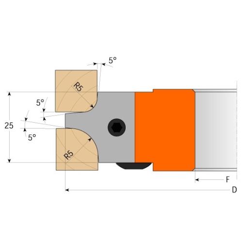 VBD pro frézu multirádiusovou zaoblovací C694 - CMT_(1)