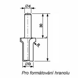 Fréza pro dřevěná eurookna SK     R3  13x58,5  d=8mm (1)