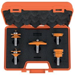 Sada fréz pro rám a výplň 5-dílná  Profil C    d=12mm